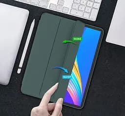Чохол-книжка CDK Еко-шкіра силікон Smart Case cлот стилус для Apple iPad Air 10.9" 4gen 2020 (015026) green - мініатюра 3