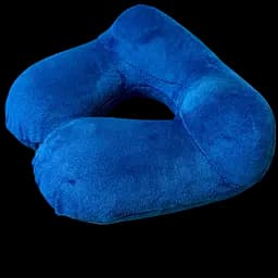Надувна подушка-підголівник Primolux для подорожей велюрова - Dark Blue - мініатюра 2