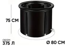 Каркасна крижана кріо ванна EasyFit круглий басейн для оздоровлення (EF-2306) - мініатюра 4