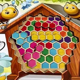 Дерев'яний пазл-вкладиш Веселі бджілки сортер-тетріс Ubumblebees 1х31х23 см det0009904 - мініатюра 2