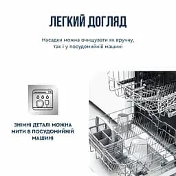 Блендер заглибний 2в1 Tefal Quickchef+ 1000 Вт чаша 800 мл чопер 500 мл турборежим сріблясто-чорний (HB672830) - мініатюра 11