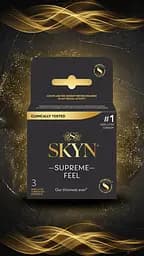 Презервативи Skyn Supreme Feel 3 шт ультратонкі, без латексу, з максимальним зволоженням - мініатюра 5