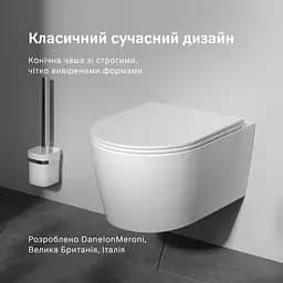Унітаз підвісний AquaSpin AM.PM Func 49 см, із сидінням мікроліфт білий CFA1902SC - мініатюра 2