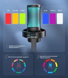 Мікрофон Fifine A8 RGB Ampligame (Ampligame A8) Б/в - мініатюра 10
