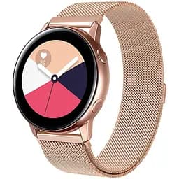 Ремінець DK CDK для Xiaomi Amazfit GTS 20mm Metal Milanese Loop Magnetic (09649) (rose gold) - мініатюра 3