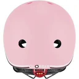 Захисний шолом Globber Evo Lights з ліхтариком пастельний рожевий (506-210) - мініатюра 3