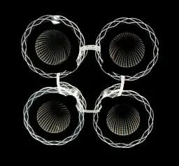 Люстра стельова LED Splendid Ray LK28964/4, 92W, хром, білий, сучасний стиль з пультом, димер, 51см - мініатюра 2