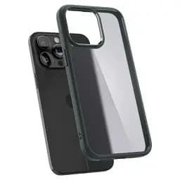 Прозорий чохол Spigen Ultra Hybrid Frost Green для iPhone 15 Pro (ACS06710) - мініатюра 2