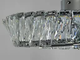 Вишукана стельова LED-люстра з кришталем Diasha 562/500CH хром, 55Вт, 50 см, до 15m² - мініатюра 4
