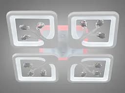 Пристельова LED люстра з дімером і кольоровим підсвічуванням,100Вт - мініатюра 3