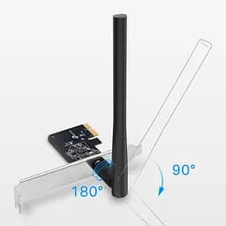 Адаптер WiFi Archer T2E AC600, PCI-Express x1 TP-Link teh0017403 - мініатюра 3