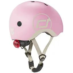 Шолом захисний дитячий Scoot and Ride з ліхтариком 45-51 см світло-рожевий (SR-181206-ROSE) - мініатюра 2