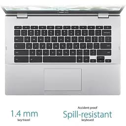 Ноутбук Asus Chromebook CX1 14" FHD 4/64GB N3350 Silver (Open Box) (CX1400CNA-AS44FV) - мініатюра 4