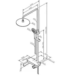 Душова система ShowerSpot AM.PM Like F0780700 - мініатюра 10