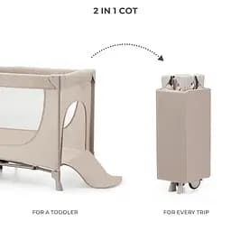 Ліжко-манеж Kinderkraft Joy 2 Beige (KLJOY02BEG00000) - мініатюра 5