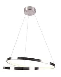 Люстра підвісна світлодіодна кругла Goldlux 328045 Zefira 50 Led 1x40W 4000K 3700Lm IP20 Нікелевий - мініатюра 3