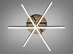 Сучасна стельова LED-люстра Diasha SX1007/3BK, чорна, 48W, акрилові світлові панелі - мініатюра 4
