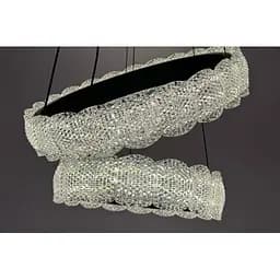 Люстра лед підвісна Linisoln 1533-50x40x30 BK метал, акрил, круги 50-40-30 см, LED-стрічка, 80 Вт - мініатюра 4