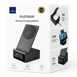 Бездротова зарядна станція WiWU WI-W011 2в1 15W для iPhone та AirPods - мініатюра 8