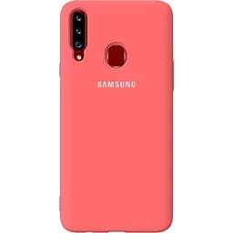 Чохол-накладка Toto Silicone Full Protection Case Samsung Galaxy A20s Peach Pink