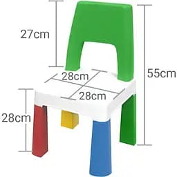 Комплект Poppet Color Green: стілець + подушка на стілець 55x28x28 см (PP-003G-G) - мініатюра 3