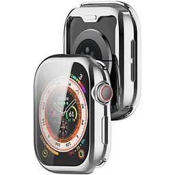 Чохол-накладка DK для Apple Watch 46mm (Series 10) Silicone Face Case (silver) - мініатюра 2