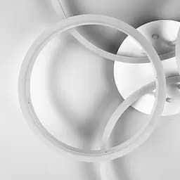 Стельова LED люстра в білому корпусі на 4 кільця Line.F A 8008/2+2 WH - мініатюра 5