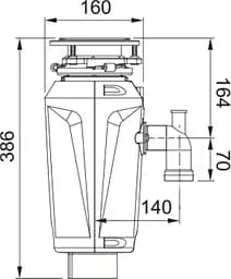 Подрібнювач харчових відходів Slim 75, 2600об/хв, 0.75к.с. Franke kuh0015636 - мініатюра 5