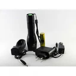 Ручний акумуляторний ліхтар Bailong з режимом стробоскоп POLICE BL 1831 T6 50000W 1000 Lumen - мініатюра 7