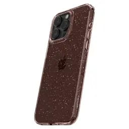 Чохол Spigen Liquid Crystal Glitter Rose Quartz для iPhone 15 Pro (ACS06702) - мініатюра 4