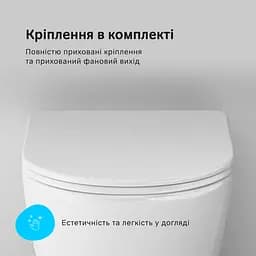 Підвісний унітаз AquaSpin із сидінням м/ліфт AM.PM Like CLA1900SC - мініатюра 8