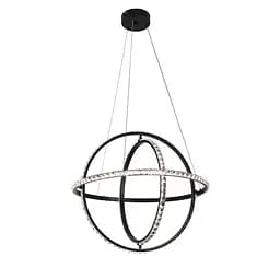 Люстра стельова LED Levistella 799L8703S-3 (600) BK, 70W, регульована температура кольору, чорний метал, сучасний стиль - мініатюра 2