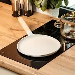 Сковорода для млинців з бортиками різної висоти 23,5 см, бежевий Breakfast HP39579W - мініатюра 2