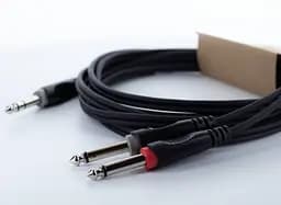 Комутаційний кабель Jack 6,3 stereo — 2x Jack 6,3 mono 3 м Cordial EY 3 VPP - мініатюра 4