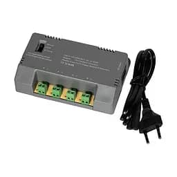 Блок живлення Kraft KRF-1204B (4CH) 60W, 4 канали навантаження, 12V/1A на 1 канал, з регулятором напруги для компенсації довжини кабелю (43-00144) - мініатюра 10