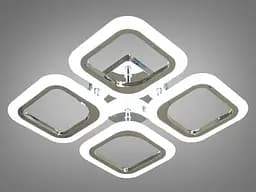 Стельова люстра LED Diasha AS8060/4HR, 55W, хром, IP20, для коридору, спальні, кухні - мініатюра 3
