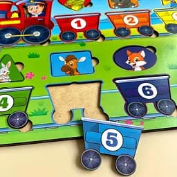 Дерев'яний пазл Геометричні фігури. Ubumblebees 1х30х23 см det0009877 - мініатюра 3