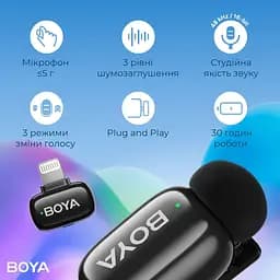 Мікрофон Boya mini-16 Lightning Black (mini-16) - мініатюра 11