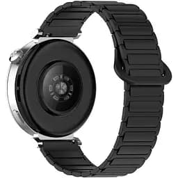 Ремінець DK CDK для Huawei Watch GT 3 46mm 22mm Silicone Shaped Magnetic Band (018823) (black) - мініатюра 2