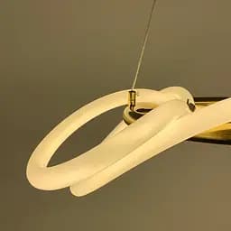 Латунна кільцева люстра ELISION з гнучкою LED стрічкою Line.F Діаметр 60см - мініатюра 4