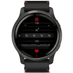 Смарт-годинник Garmin Venu 2 Slate with Black Leather Band (010-02430-21) - мініатюра 6