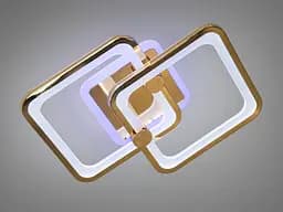 Сучасна стельова LED-люстра для дитячої Diasha 8208/2G LED 3color dimmer - золота, 50 Вт, 33x42 см - мініатюра 3