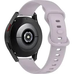 Ремінець силіконовий для смарт-годинника BeWatch Amazfit універсальний 20 мм Лавандовий (101N3S08.2)