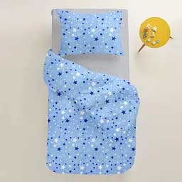 Дитяча постільна білизна Cosas COLOR STARS 110х140см (StarsColorBlue_Grey_140) - мініатюра 2