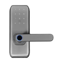 Замок біометричний автономний Trinix TRL-5406BTF Silver L/R з Bluetooth, зчитувачем відбитків пальців і карт Mifare (65-00089) - мініатюра 4