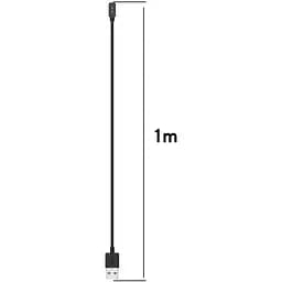 Зарядний пристрій DK CDK для Xiaomi Redmi Watch 5 Active кабель (60см) USB (015554) (black) - мініатюра 5