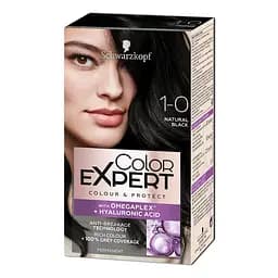 Крем-краска для волос Schwarzkopf Color Expert, с гиалуроновой кислотой, тон 1-0 (Глубокий Черный), 142,5 мл