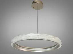 LED-люстра кільце Diasha 583-600G золото, 95 Вт, з пультом, 60 см, до 17 м2 - мініатюра 4