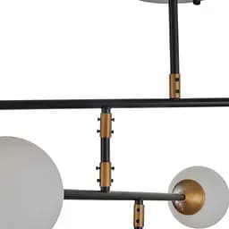 Люстра Brille молекула стельова в зал E27 60W BK (BL-906C/6) - мініатюра 2