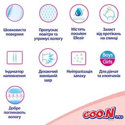 Набір підгузки Goo.N Plus для новонароджених (до 5 кг) 136 шт. (21001495-2) - мініатюра 11